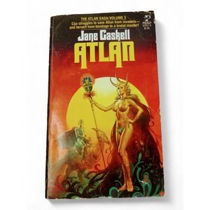 Atlan 1979 PB Jane Gaskell 1st Pocket Vtg Fantasy Atlantis Sword & Sorcery